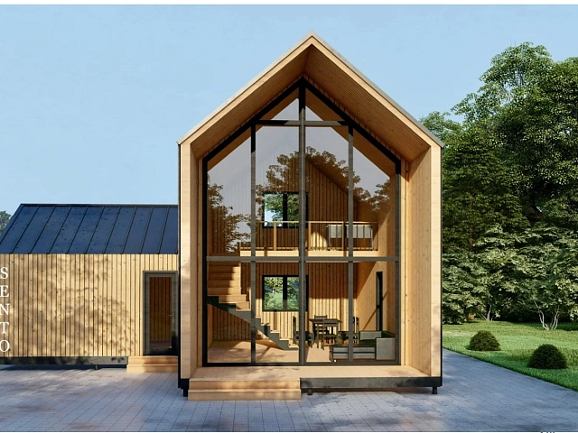 Дом “Барн” 2 х этажный